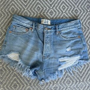 Free People Jean Shorts